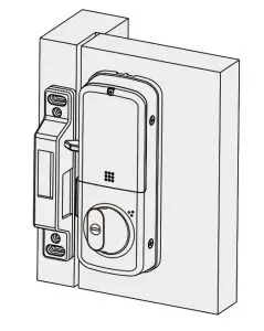 Kaadas R6G Gate Digital Lock -- Get the inside