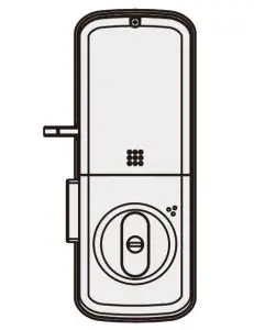 Kaadas R6G Gate Digital Lock -Open from indoor
