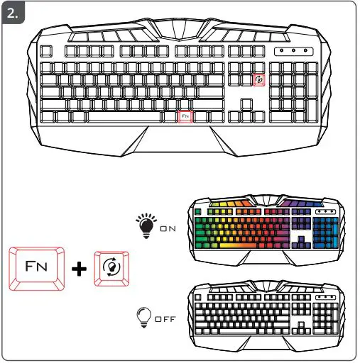 Trust ODYSS Gaming Keyboard fig2