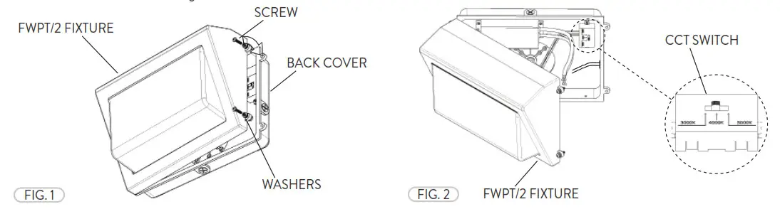 Paclights FWPT-2 Series FWPT-029 LED Wall Mount- Color Temperature