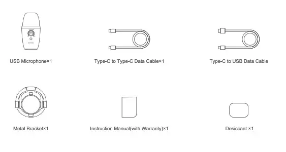 Godox UMic82 Multi Pattern USB Condenser Microphone- Box