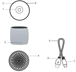 Ixin Global Trade T11 Clip on Mini Speaker - Overview
