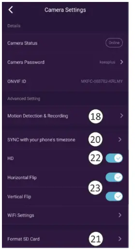 ELRO AS90CAB Wireless HD Security Camera - recording