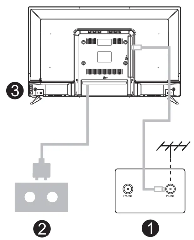 TESLA 32E610BHS Series 6 Android LED TV - power