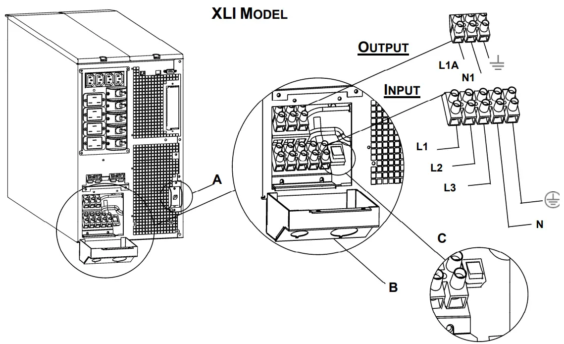 APC SURT8000XLI Uninterruptible Power Supply Tower Rack Mount 6U - fig2