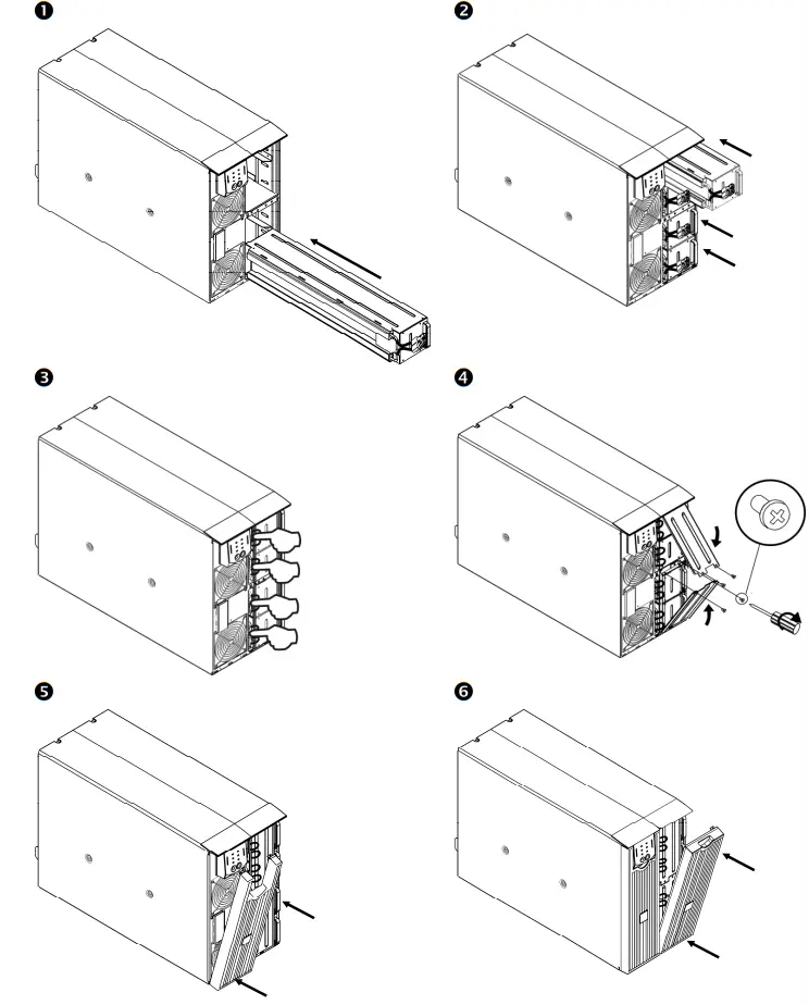 APC SURT8000XLI Uninterruptible Power Supply Tower Rack Mount 6U - fig3