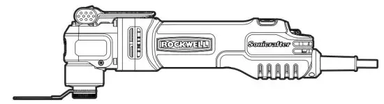 ROCKWELL F30 Sonicrafter 31 Piece 3.5 Amp Variable Speed Oscillating Multi Tool Kit