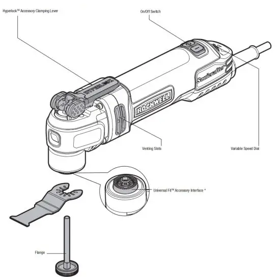 ROCKWELL F30 Sonicrafter 31 Piece 3.5 Amp Variable Speed Oscillating Multi Tool Kit - figure 1