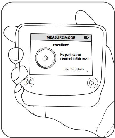 RowenTa Pure Home PU8080 Intelligent Air Purifier - Measurement