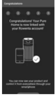 RowenTa Pure Home PU8080 Intelligent Air Purifier - app 2