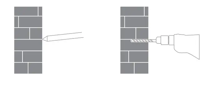 Installation on wall 1