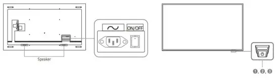 SAMSUNG QB98T 8-Inch 4K UHD Signage LCD Display - Remote sensor
