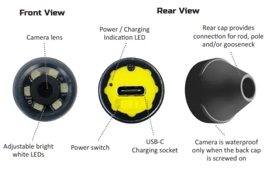 FERRET TOOLS CFWF50L Ferret Lite Multipurpose Wireless Inspection Camera - LITE CAMERA