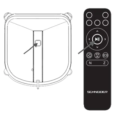 Schneider Electric SCVC24144W Robot Lave Vitre Robotic Window Cleaner - remot 1e