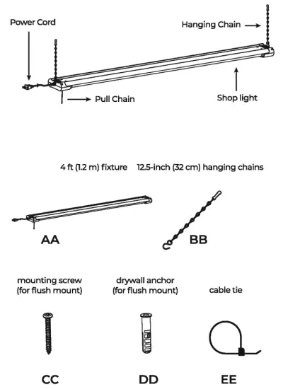 globe GB24034 LED Portable Luminaire - box