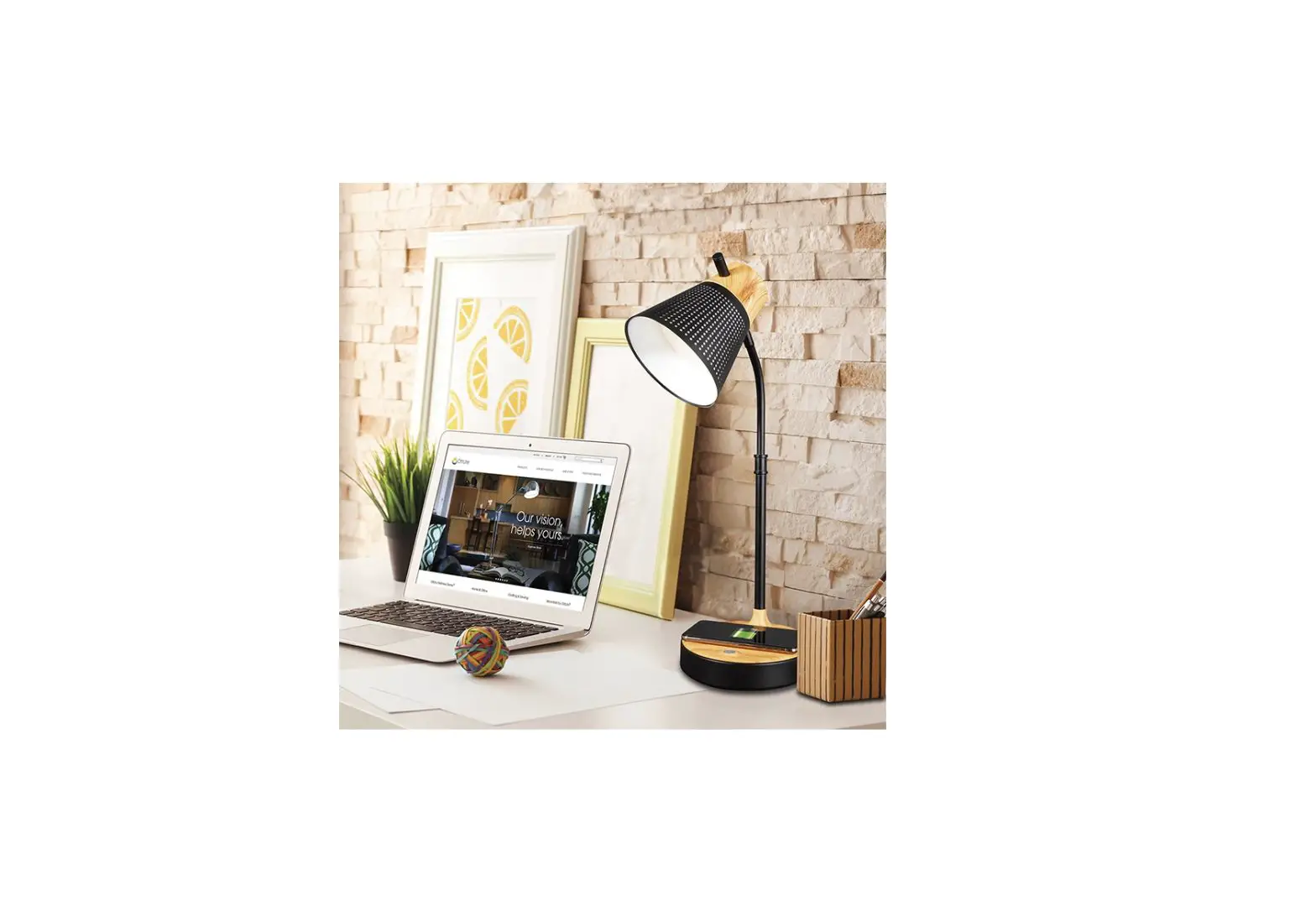 Ottlite 6wcg59 Brody Led Desk Lamp With Wireless Charging Instruction Manual