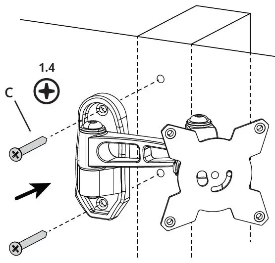 kanto-SWS200-Wall-Mount-Security-iPad-Stand-fig4