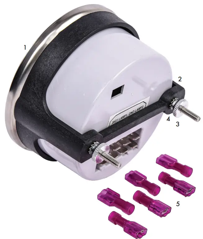 JEGS 555 41344 Retro Muscle Car 6 Gauge Set - Parts List