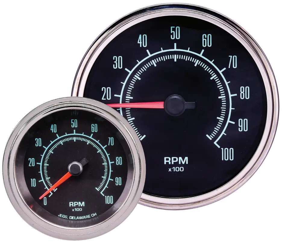 JEGS 555 41344 Retro Muscle Car 6 Gauge Set