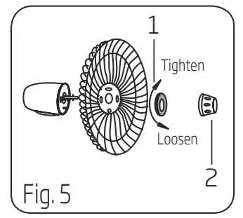 Grill & Fan blade assembly