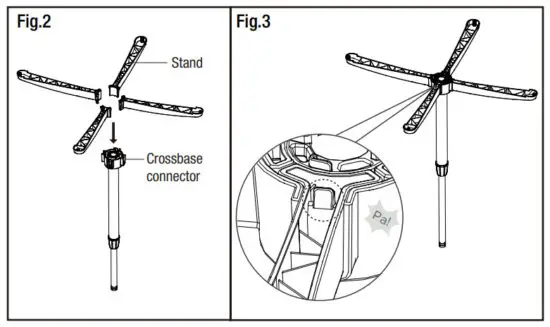 HAMPTON BAY FS40 21MA 16 Inch Stand Fan - COLUMN UNIT 1