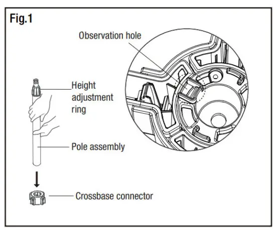 HAMPTON BAY FS40 21MA 16 Inch Stand Fan - COLUMN UNIT