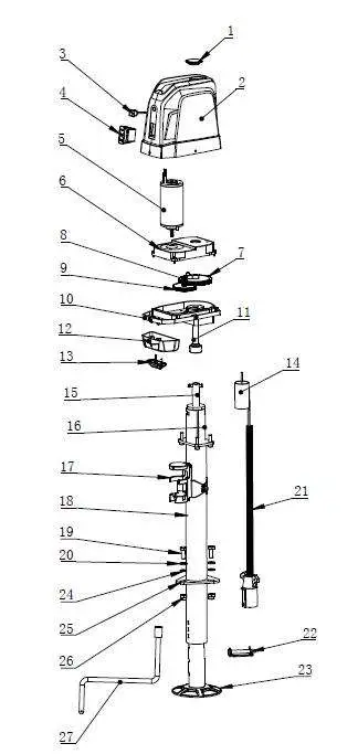 URIAH Electric Trailer Jack with 7 way ConnectorENLARGED ELECTRIC