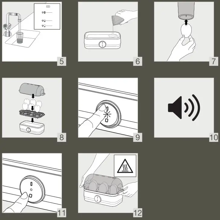 KRUPS KW221850 Simply Eggs 6PC Egg Cooker - How to Make Soft Medium Hard Boiled Eggs