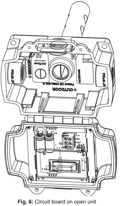 BAPI 40698 CO2 Duct and Rough Servce Sensor - Circuit board