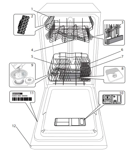 Hotpoint-HSFE-1B19-Freestanding-Dishwasher-fig-1