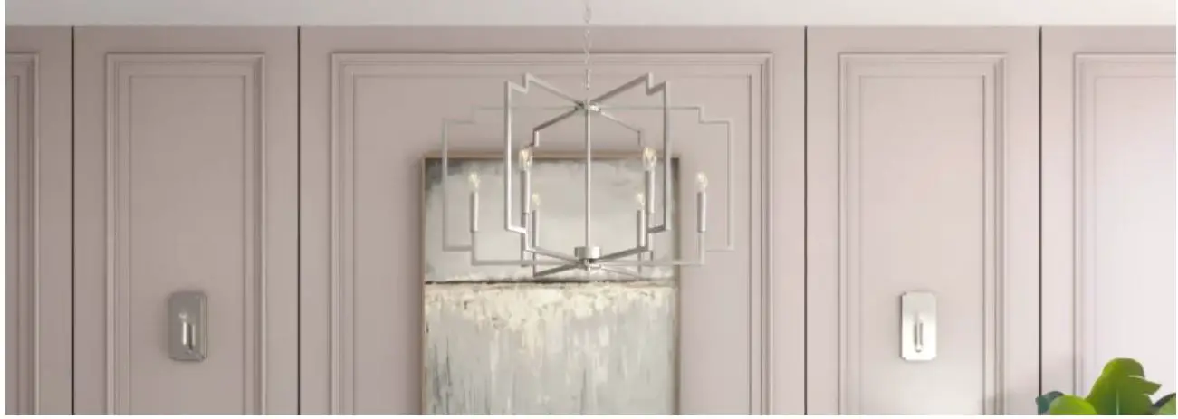 Hunter 19572 Zoanne 24-inch 6 Light Chandelier Instruction Manual