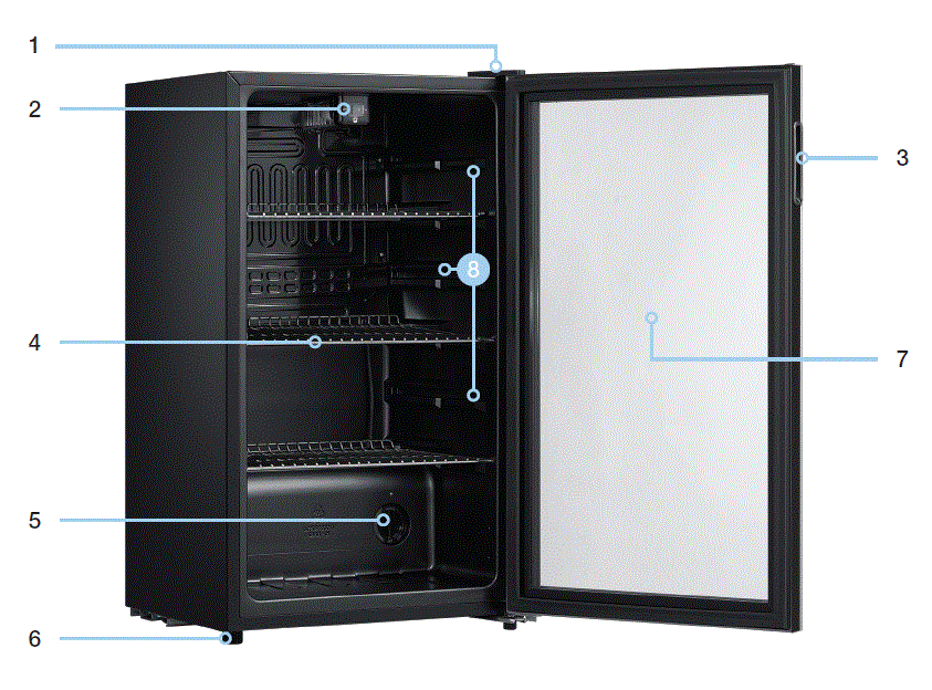 HARBOUR HBRBC93B 93 Litre Beverage Chiller FIG 1