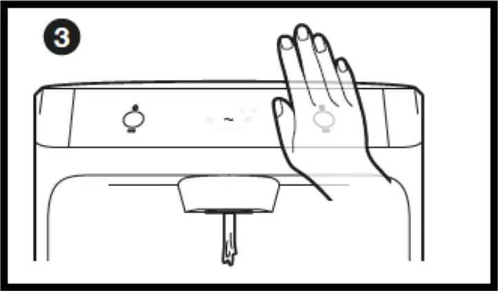 OASIS P1CMPVHSK Contactless Pou Hot Cold and Room Temperature Water Dispenser - DISPENSING HOT WATER 3