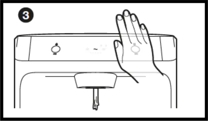 OASIS P1CMPVHSK Contactless Pou Hot Cold and Room Temperature Water Dispenser - DISPENSING WATER 3