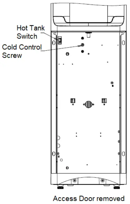 OASIS P1CMPVHSK Contactless Pou Hot Cold and Room Temperature Water Dispenser - INITIAL SET UP