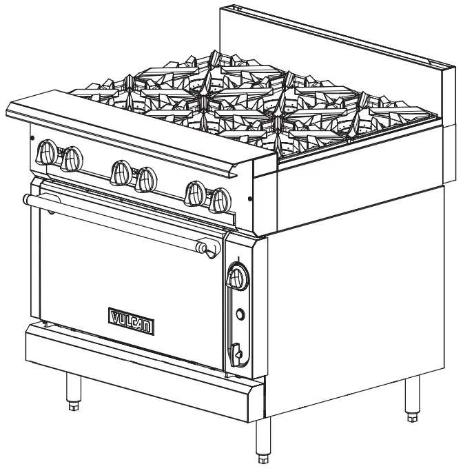 VULCAN VGT24B Heavy Duty Range -