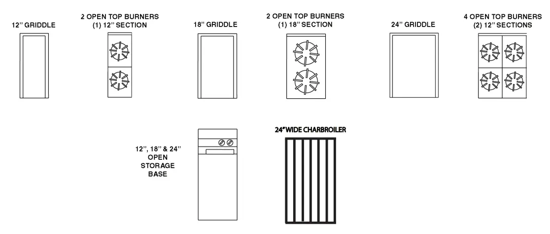 VULCAN VGT24B Heavy Duty Range - EXPANDO RANGES