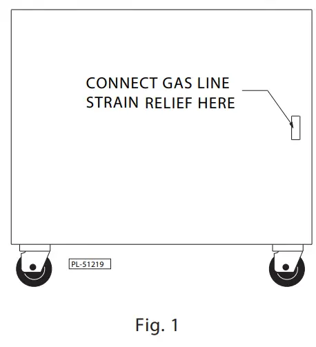 VULCAN VGT24B Heavy Duty Range - MOUNTED ON CASTERS