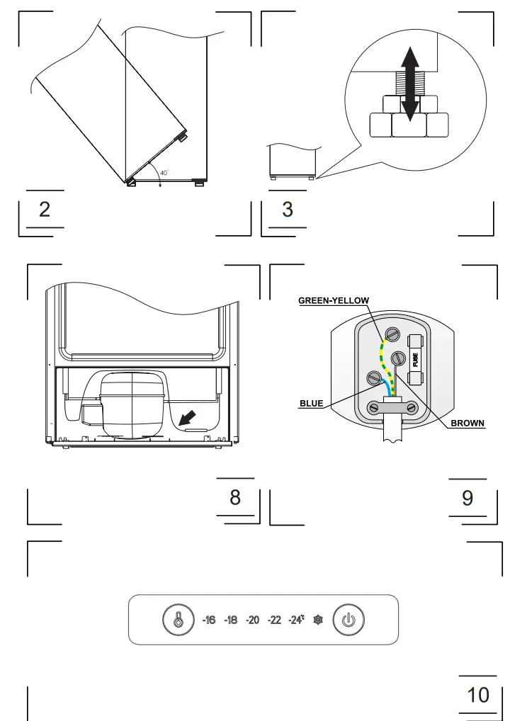 Amica BZ2263 2 Integrated Upright Freezer - chambers
