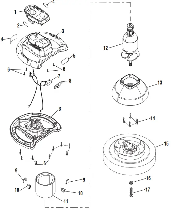 RYOBI P435 18 Volt 10 Inch Buffer - 1