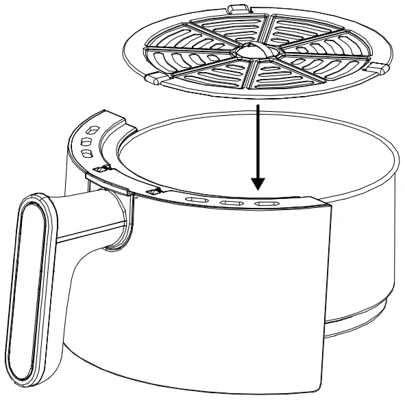 CONRAD 2389920 15 L Hot Air Fryer - Cooking tray