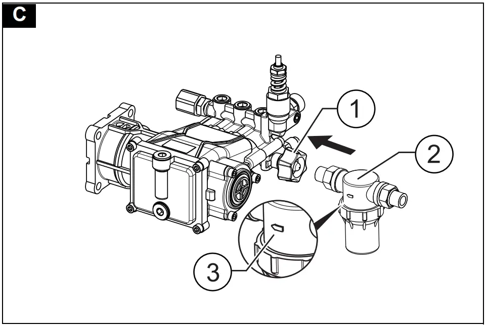 Installing water filter