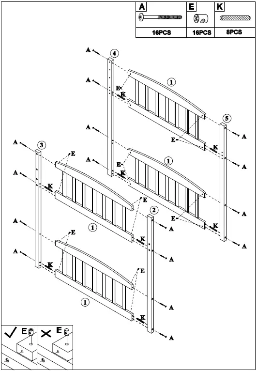 GODEER LT000504LXLAAE Gray Twin Size Loft Bed FIG (10)