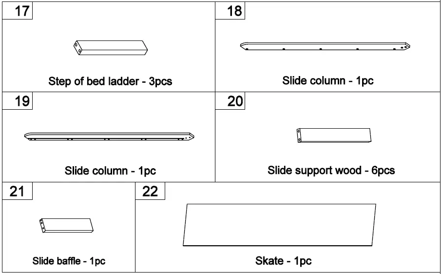GODEER LT000504LXLAAE Gray Twin Size Loft Bed FIG (6)