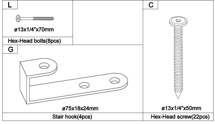 GODEER LT000504LXLAAE Gray Twin Size Loft Bed FIG (8)