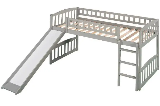 GODEER LT000504LXLAAE Gray Twin Size Loft Bed product-img