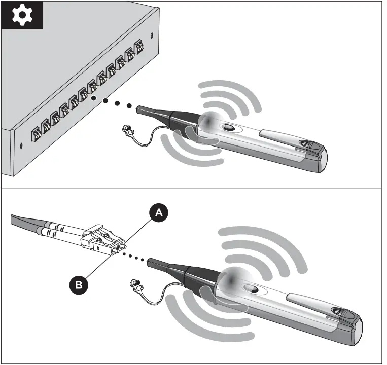 FLUKE networks FiberLert-125 850 nm to 1625 nm Light Detector fig