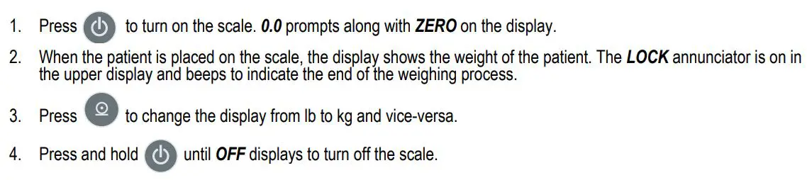 RICE LAKE 150-10-7 Digital Physician Scale Floor-Level User Manual - Weighing
