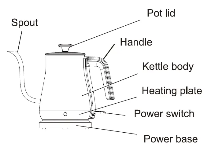 Keebar-XH-W081-G0-Stainless-Steel-Gooseneck-Kettle-fig-2