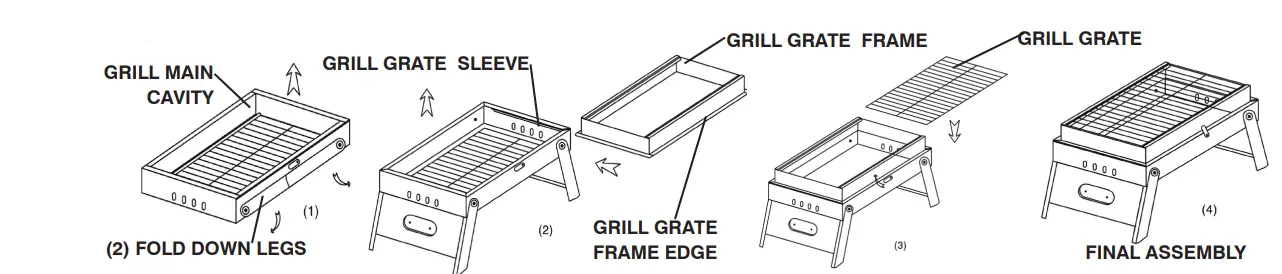 Mr-Outdoor-COOKOUT-MOCG15SS-Portable-Stainless-Steel-Charcoal-Grill-Instruction-Manual-FIG-